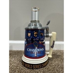 Texas Rangers 2023 World Series Champions Stein Bradford Exchange Comish Trophy